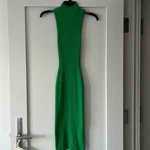 Babaton artizia green sweater dress